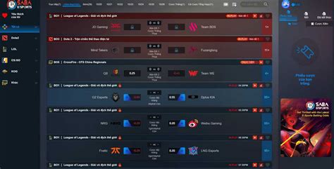 saba esports betting